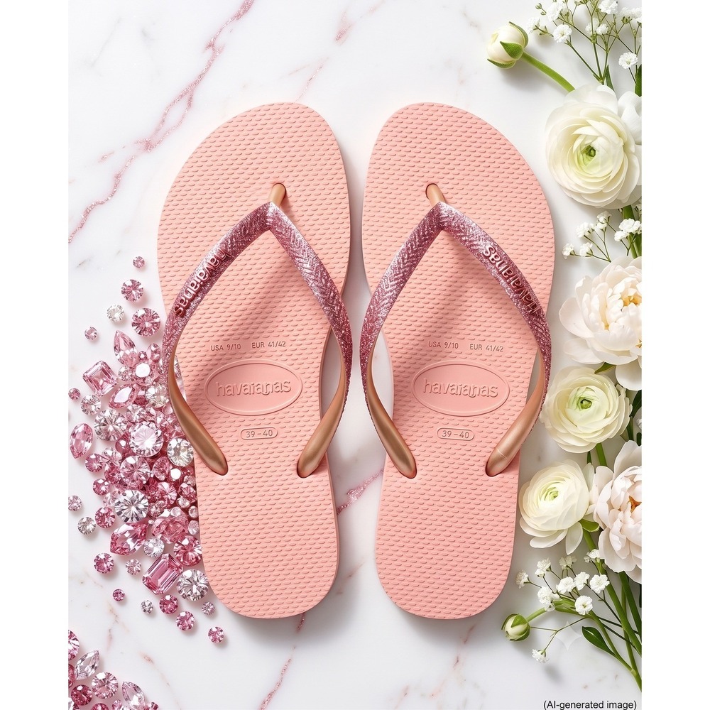 W's 9/10 | Havaianas Slim Glitter flip flops sandals | SLGL0021
